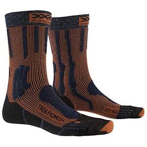 X-SOCKS Trek Pioneer uniseks sokken, Midnight Blue/Crimson Rood