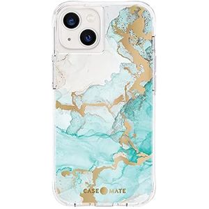 Case-Mate Telefoonhoes compatibel met Apple iPhone 13 hoes marmer patroon valbescherming tot 3 meter schokbestendig oppervlak krasbestendig oceaan marmer oceaan marmer