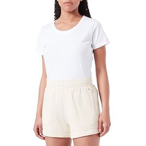 Champion Eco Future Terry High Waist Regular damesshorts, crèmegeel, S, crèmegeel