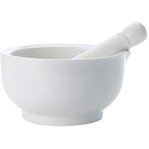 Maxwell & Williams AA1940 Kitchen kruidenvijzel met stamper, 9 cm, wit