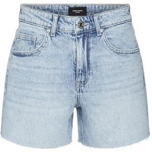 VERO MODA Vmtess Mr DNM Mix Ga Noos Short en jean pour femme, Bleu jeans clair, S