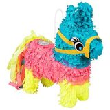 Boland 30975 - Mini ezel Pinata, afmetingen 20 x 18 cm, karton, feestspel, dier, cadeau, kinderverjaardag, decoratie