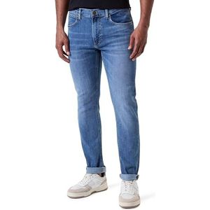 Lee Heren Jeans LUKE, Blauw/Rood/Wit