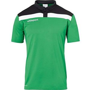 uhlsport Offense 23 Poloshirt voor heren, groen/zwart/wit