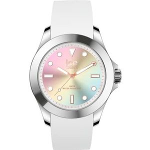 Ice-Watch - ICE Steel Sunset Rainbow - Wit dameshorloge met siliconen band - 020385 (Medium), Wit., riem