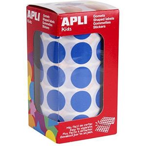 Apli Kids 4860 rol met 1770 blauwe stickers, diameter 20