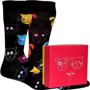 Happy Socks Grappige kattensokken voor dames, Veelkleurig 930