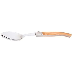 Laguiole Eetlepelset 18,7 Cm Rvs/hout Zilver/goud/beige 7-delig