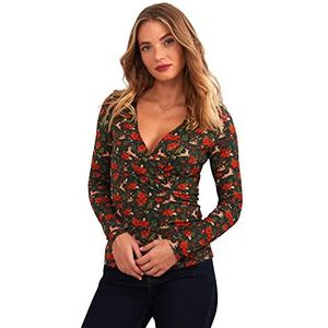 Joe Browns Dames Feestelijke Blouse V-hals Groen 44, Groen