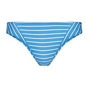 Skiny Dames bikini broek blauw strepen normaal, Lichtgevende blauwe strepen