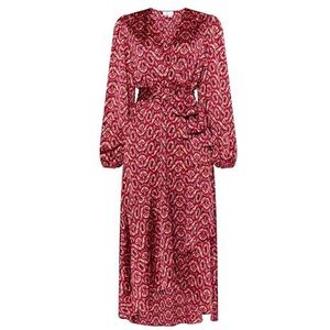 isha Lange damesjurk 19329205-IS01, roze, meerkleurig, maat L, maxi-jurk, L, Maxi-jurk