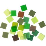 Mini mozaïek 10 x 10 mm groen Harmonie 25 g
