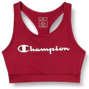 Champion Athletic Sportbras W - Quick Dry Anti-microbial Compact Stretch Poly Jersey Sportbeha voor dames, Tbr rood