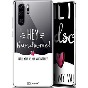 Caseink Beschermhoesje voor Huawei P30 Pro (6,47 inch) [HD-collectie, Love St. Valentijnsdag, Design Hey Handsome - zacht - ultradun, bedrukt in Frankrijk]