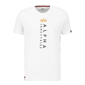 ALPHA INDUSTRIES R Print T T-shirt pour homme, 09-Blanc, XL