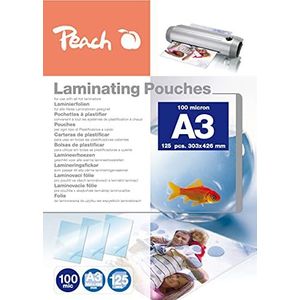 Peach PP500-01P 125 lamineerfolie DIN A3 100 micron voor alle gangbare A3-lamineerapparaten