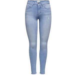 ONLY Petite ONLBlush Skinny jeans voor dames, lichte jeans blauw