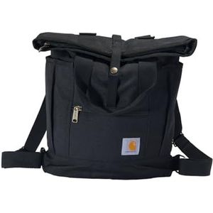 Carhartt Duurzame converteerbare draagtas met verstelbare schouderbanden en laptophoes, zwart.