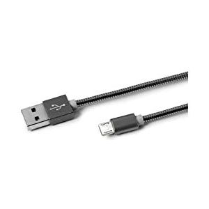 Celly USBMICROSNAKEDS USB-kabel USB A Micro-USB A zwart - USB-kabel (USB A, Micro-USB A, 2.0, stekker/stekker, zwart)