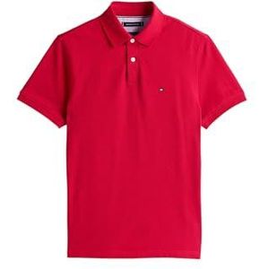 Tommy Hilfiger 1985 Regular Polo Mw0mw17770 Poloshirt voor heren (1 stuk), Rood (Medium Red)