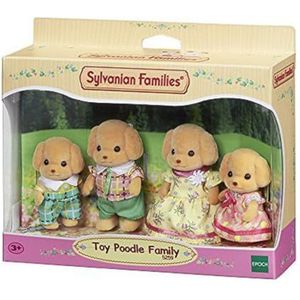 Sylvanian Families – het dorp – de familie Poedel – 5259 – familie met 4 figuren – mini-poppen