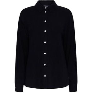 PIECES Pcvinsty Ls Noos Damesblouse, zwart.