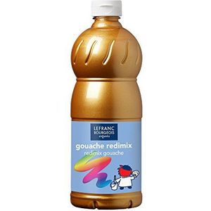 Lefranc Bourgeois - Redimix vloeibare gouache voor kinderen - 1L fles - Goud