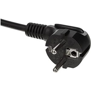C2G - Kabel (1 m (CEE 7/7 naar IEC 60320 C5), 1 m, stekker/stekker, CEE7/7, koppeling C5, 250, zwart)