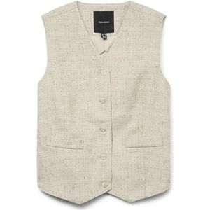 VERO MODA Vmmaj SL Short Waistcoat voor dames, Crème