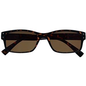 OPULIZE Lunettes de lecture marron écaille de tortue UV400 Charnières à ressort UVSR012 +2.00 pour homme et femme