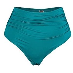 Trendyol Bikinibroek voor dames, normale hoge taille, badpak, olie (acetaat), 34, Olie (Aceiet)