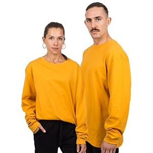 Blackskies Oversized Longsleeve Basic T-Shirt | Streetwear Luxe Lange Mouw Tee Mannen Vrouwen Pullover Sweatshirt Trui, Bordeaux