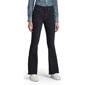 G-STAR RAW Dames Jeans 3301 Flare Jeans, Blauw (Worn In Deep Water D01541-c830-c596)