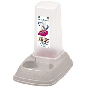 Agrobiothers Mini-dispenser voor water of levensmiddelen, antislip, voor kleine dieren, willekeurige kleurkeuze