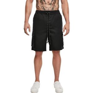 Urban Classics Cargoshorts voor heren met opgestikte zakken, heren short, in vele kleuren, maten S tot 5XL, zwart.