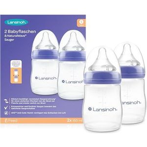 Lansinoh I Babyfles PP Natural Wave 2 x 160 ml