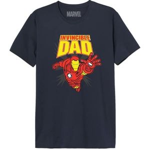 Marvel Memarcots311 T-shirt voor heren, 1 stuk, Marine.