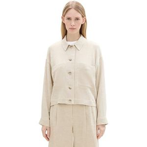 TOM TAILOR Veste blazer pour femme avec poches de poitrine, 21650 - Beige d'été, 40