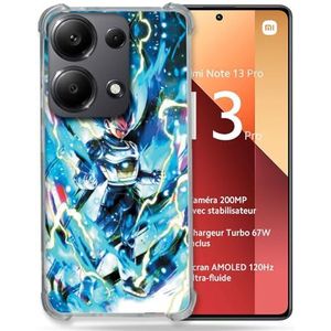 Cokitec Versterkte hoes voor Xiaomi Redmi Note 13 Pro 4G Manga Dragon Ball Vegeta blauw