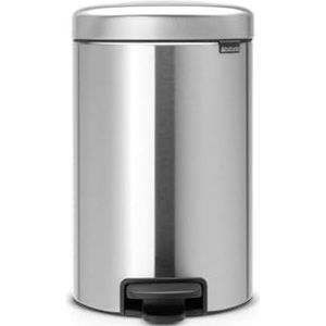 Brabantia newIcon Prullenbak 12L - Kunststof Binnenemmer - Matt Steel Fingerprint Proof