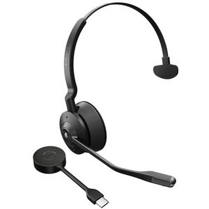 Engage 55 SE Mono Headset MS Link 400c DECT USB-C adapter, USB-C naar USB-C kabel 1,2 m, draagtas, garantie en waarschuwing (veiligheidsbrochures)