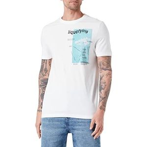 s.Oliver T-shirt met korte mouwen voor heren, Wit 01d1