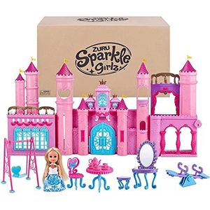ZURU Sparkle Girlz Koninkrijk, 100435, Sparkle Girlz Cupcake Kingdom met pop, poppenkasteel