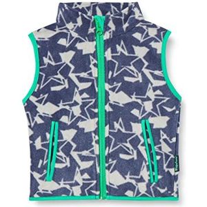 Playshoes Camouflage-sterren fleece vest voor kinderen, Donkergrijs