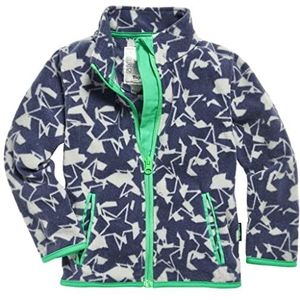 Playshoes Camouflage-sterren fleece vest voor kinderen, Donkergrijs
