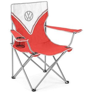 Board Masters VW Collection - Volkswagen T1 Bulli Bus campingstoel opvouwbaar met draagtas (voor/rood/wit)