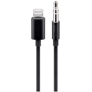 PremiumCord Apple 3,5 mm stereo jack Lightning naar audio adapterkabel 1m zwart