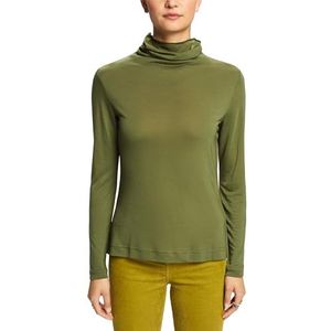 ESPRIT 103eo1k315 T-shirt voor dames, Licht Khaki.