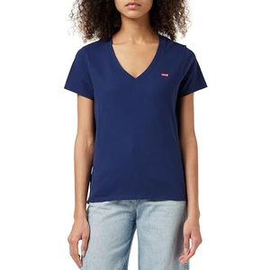 Levi's Perfect T-shirt met V-hals voor dames (1 stuk), Naval Academy, XXS