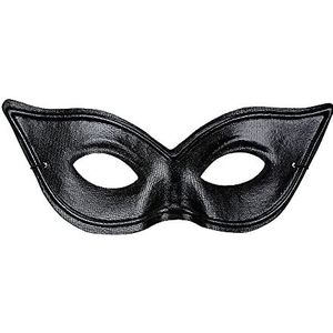 Widmann Masker van zwarte stof, glanzend